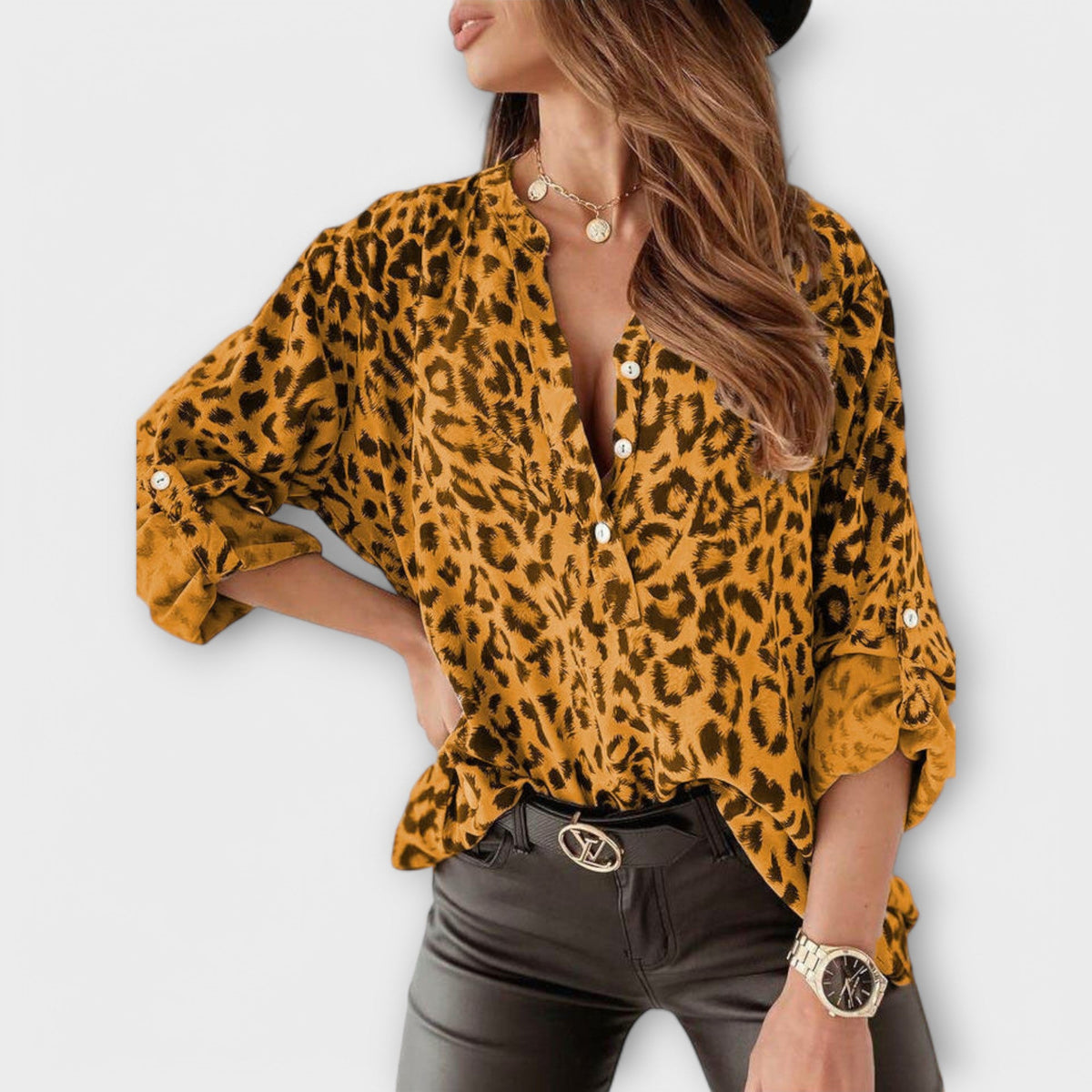 Blusa Leopardo Silk
