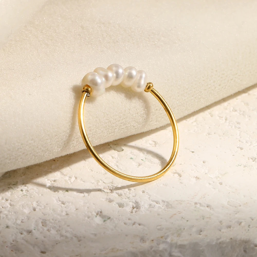 Anillo Perla Blasa