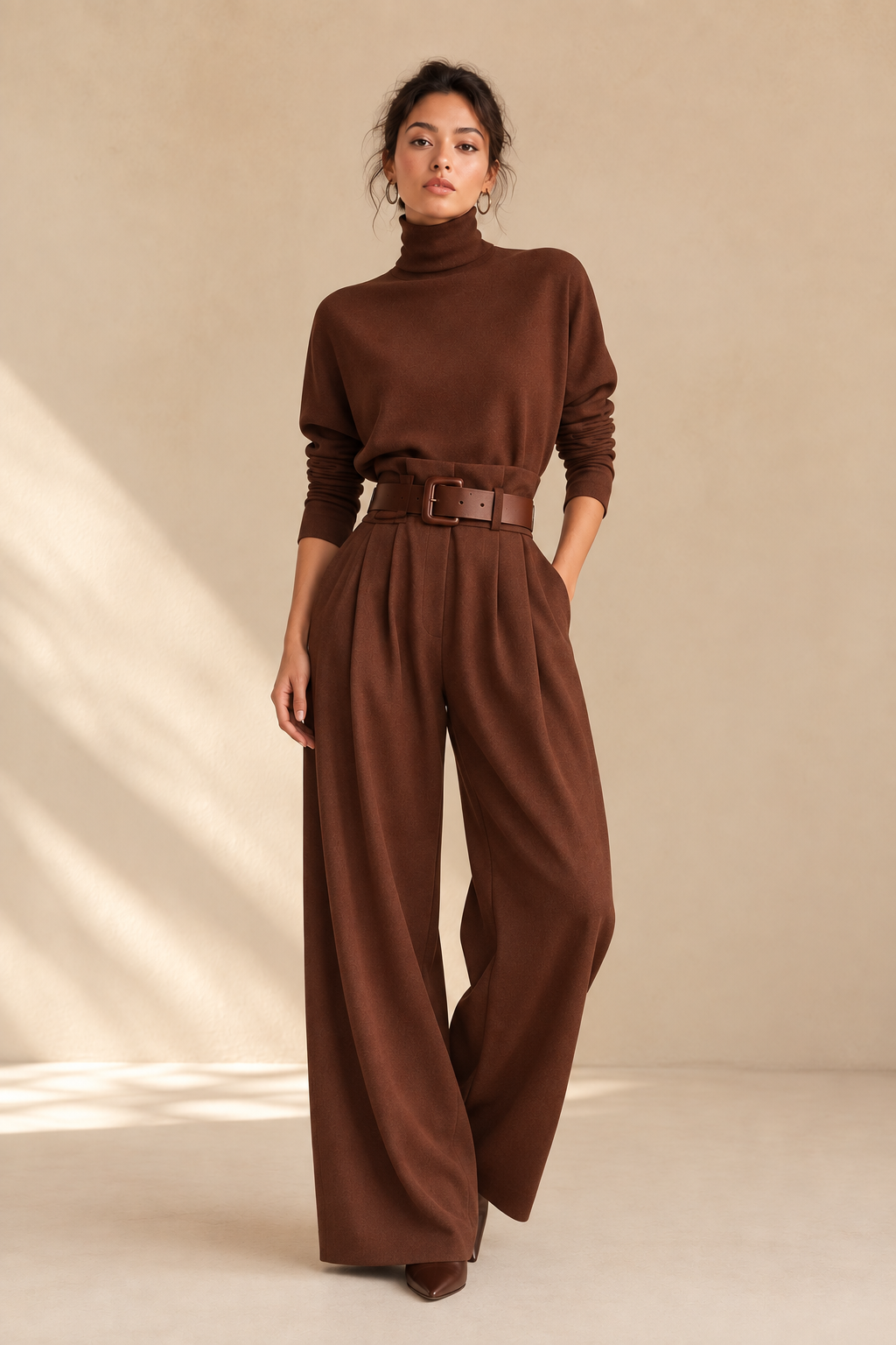 Conjunto Milán Punto Fino y Pantalón Palazzo