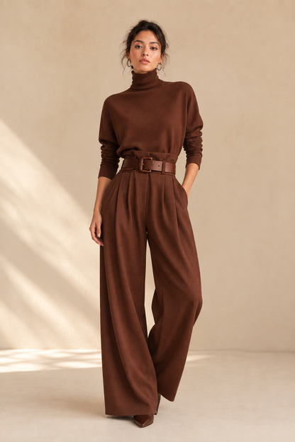 Conjunto Milán Punto Fino y Pantalón Palazzo