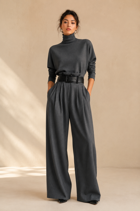 Conjunto Milán Punto Fino y Pantalón Palazzo