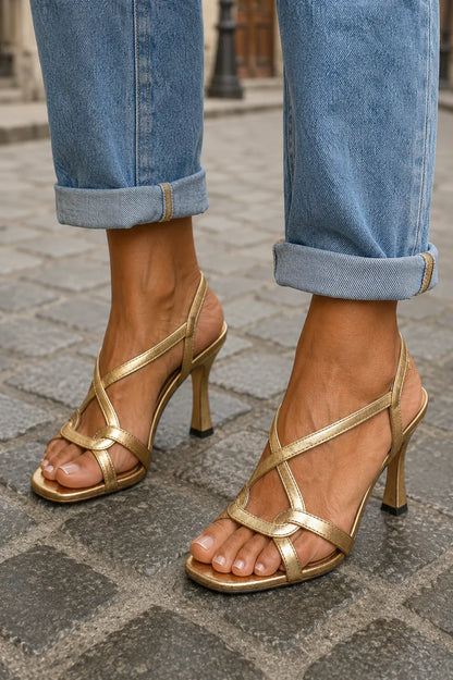Sandalias Gold Elisabetta