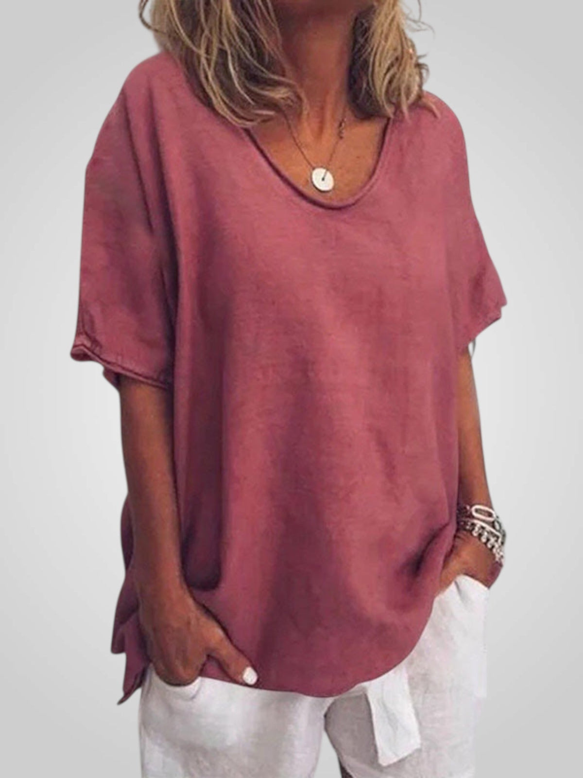 Blusa Fluida Marina
