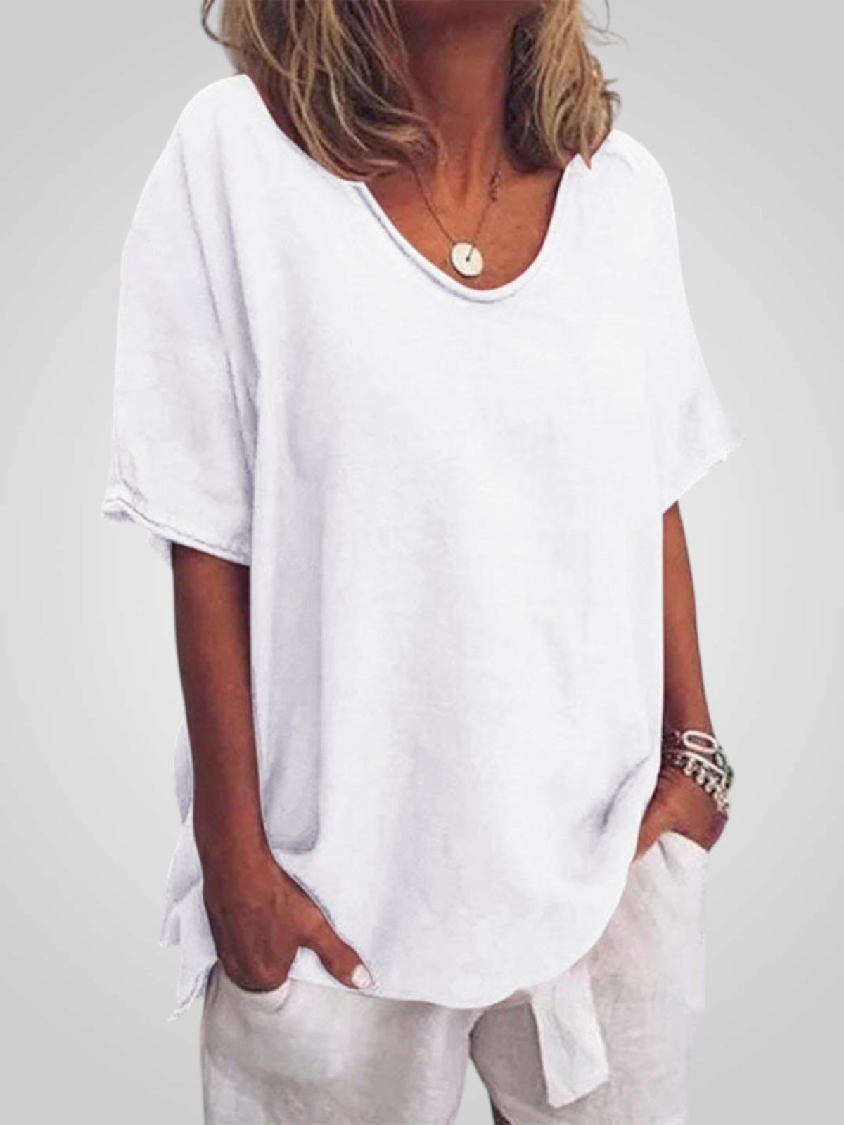 Blusa Fluida Marina