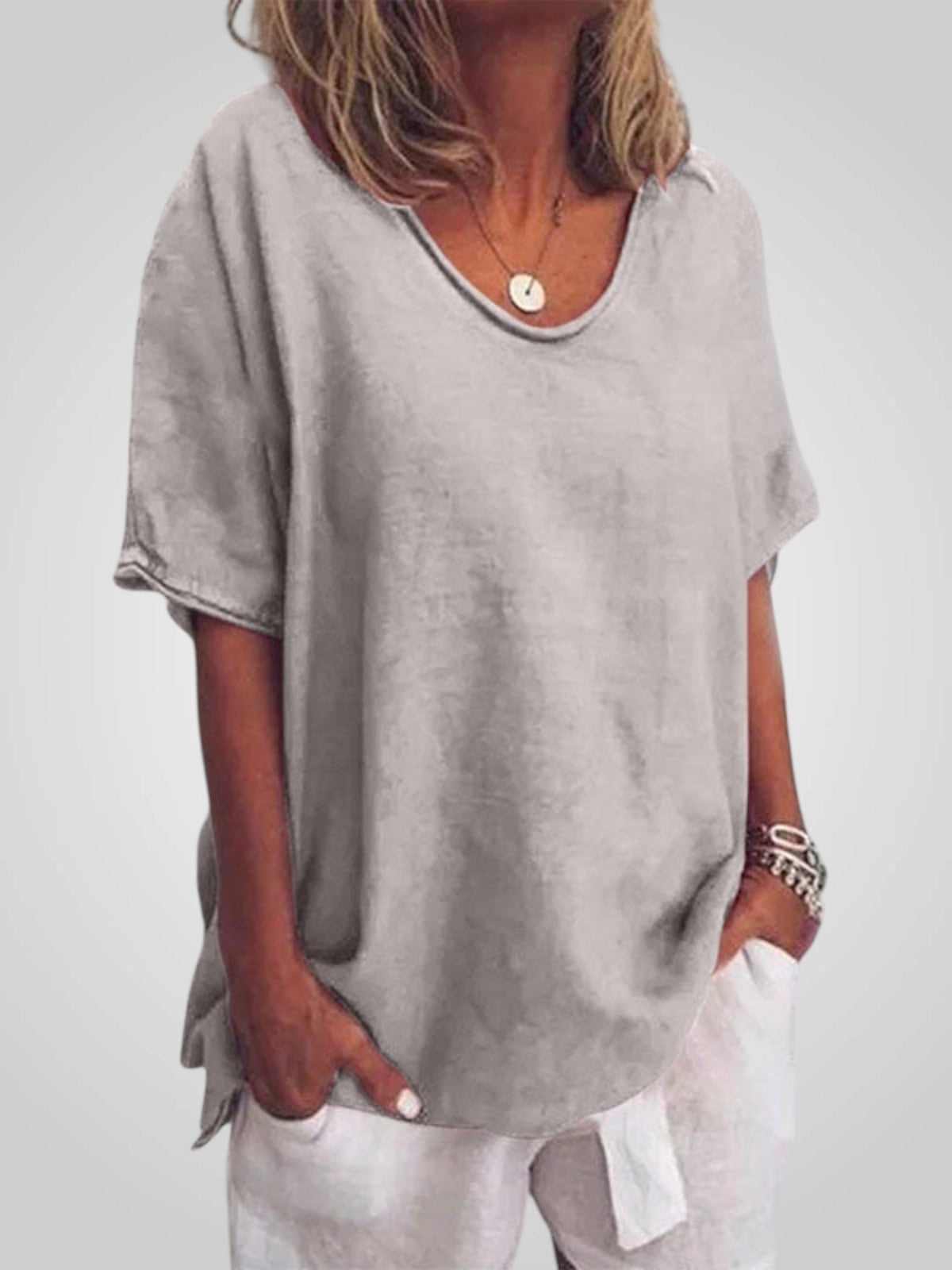 Blusa Fluida Marina