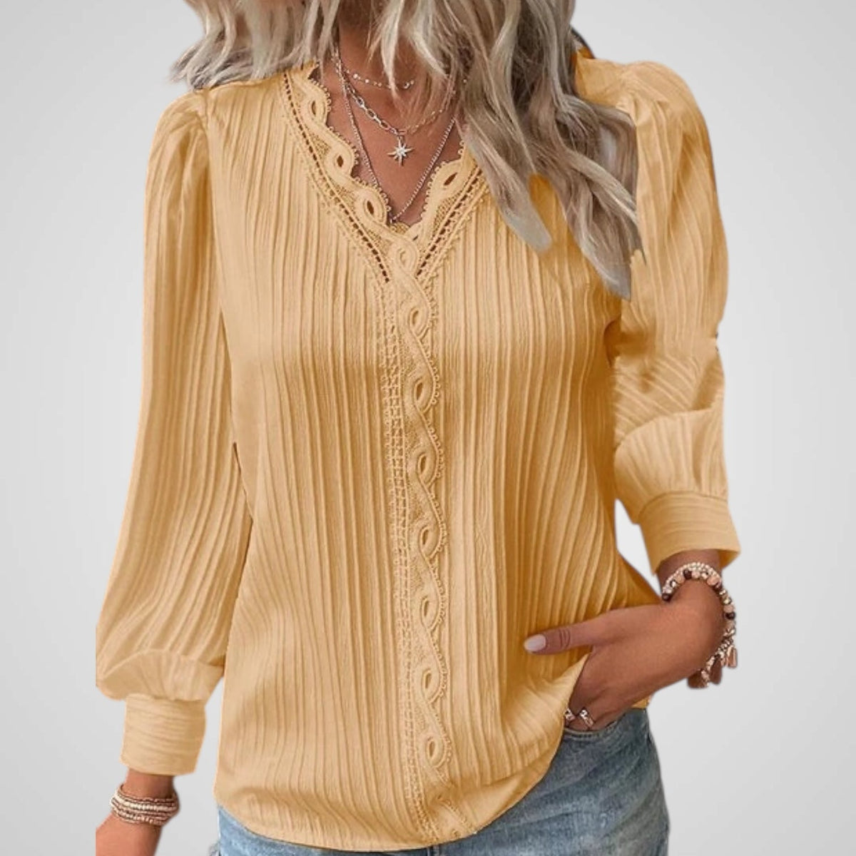 Blusa Alison Plisada