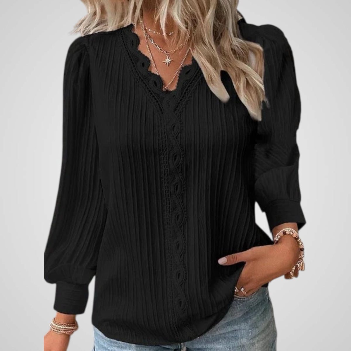 Blusa Alison Plisada