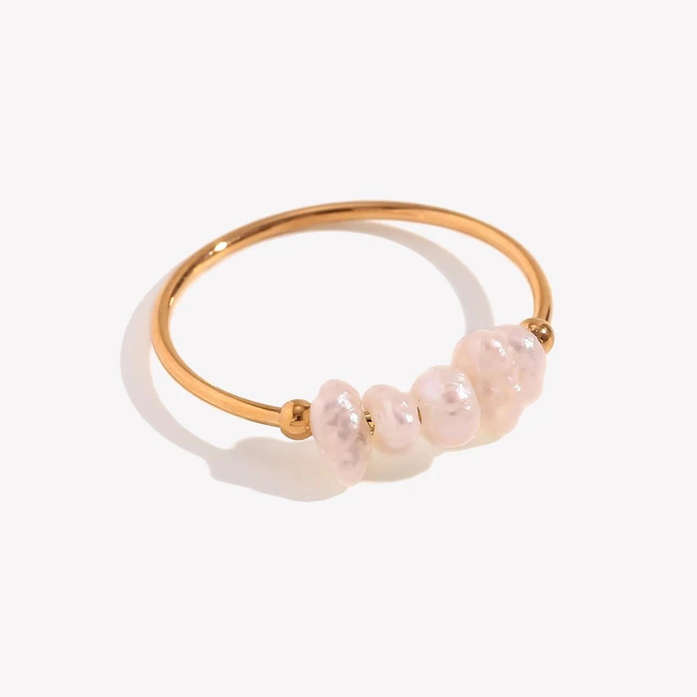 Anillo Perla Blasa